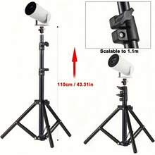 Alloy Metal Adjustable Projector Stand For HY300/YG300 Height Adjustable From 43.31/62.99/82.68 Inches, Tripod With Sturdy Plastic Connectors For Mounting Camera And Projector On The Floor Gift Party - Multicolor - View 4