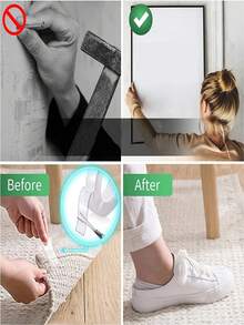 10米透明纳米胶带，可水洗可重复使用双面胶带，无残留纳米贴纸，可移除通用圆盘粘合剂