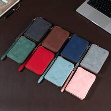 RFID Shielded Passport Holder And ID Card Wallet Strap Wristband-Lockable Zipper Closure, Detachable Anti-Theft RFID Anti-Counterfeiting File Bag, Multifunctional Synthetic Leather Travel Storage Bag, Suitable For Passport, Cash And ID Card (No Power Required) - Xám - Xem 4