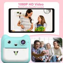 1080P HD Digital Camera With Instant Printer, Portable Toy Camera With 3 Rolls Of Printing Paper, Ideal Christmas, Birthday And New Year Gift For Boys And Girls Aged 3-12 - Multicolor - View 12