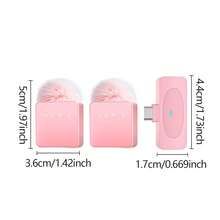 2.4G Wireless Microphone Pro: 14-Hour Super Long Standby, 160mAh Battery Capacity, DSP+ENC Noise Cancellation, Plug & Play Clip Design, Suitable For HD Vlog/Live Streaming - Pink - View 4