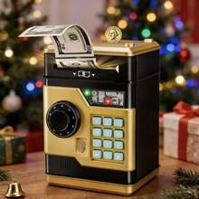 1 Oversized ATM With Password For People Cartoon Savings, Cash And Coins Coin Bank, Best Birthday Gifts Christmas Gifts - 彩色 - 查看 8