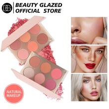 beauty glazed Palet Perona Pipi 6 Warna, Perona Pipi Serbaguna untuk Menyorot & Mengontur, Warna Intensitas Tinggi, Dapat Dibangun Lapisannya, Tahan Air, Anti Luntur, Menciptakan Tampilan Riasan Alami - B109A - View 3