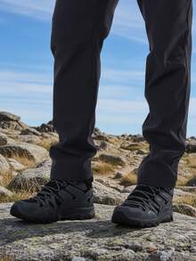 CAMEL CROWN 男式踝高防水登山靴轻便背包徒步旅行靴