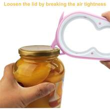 Jar Opener Bottle Opener And Can Opener For Weak Hands, Seniors With Arthritis And Anyone With Low Strength, Mutil Jar Opener Get Lids Off Easily (Pink) - Pink - View 2