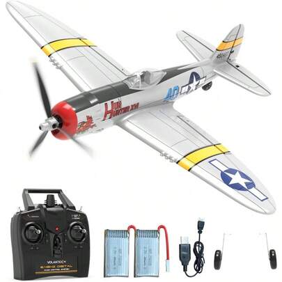 RC Plane For Beginners 4CH Remote Control Airplane P47 RTF With Xpilot Stability And One Key Aerobatics 2.4GHz Radio Controlled Plane For Adults 761-16
