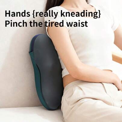 4-In-1 Multifunctional Massage Pillow, Red Light Heat Therapy Massager, Portable Body Relaxation Pad For Home, Office & Car Use, Ergonomic Pain Relief Massage Cushion, Rechargeable, Suitable For Young And Elderly