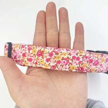Cute Floral Dog Collars With A Little Flower Charm For Female Male Cats Puppies Small Medium Large Dogs - Watermelon Pink - View 10
