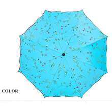 1PC Women's Casual Fashion Minimalist Folding Umbrella - Dual-Use Sun Protection And Rainproof, UV Protection Compact Umbrella - Multicolor - View 6