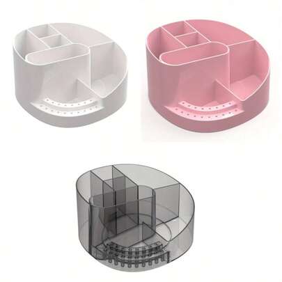 1pc Nail Rhinestone Storage Rack, 18-Hole Nail Rhinestone Holder Stand With 8 Compartments, Suitable For Manicure Desk Storage, Skincare Products Storage, Manicure Tools Storage, Professional Manicure Tool Organizer And Storage Rack