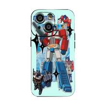 Estuche para teléfono con diseño de dibujos animados de  Robot Compatible con estuches para teléfonos   17  16 Pro Max  15 Pro Max  13 y  12 Estuche protector de TPU resistente al agua, a prueba de caídas y rayones Un regalo fantástico para familiares, amigos, seres queridos, novios/novias y para Navidad - Negro - Ver 2