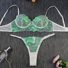 weiweihu Ladies Embroidered Mesh Sexy Underwear 2-Piece Set,Christmas Lingerie, Lingerie For Women,Lingerie Set,Lenceria Mujer,Lencería,Red Lingerie,Sexy Christmas,Lingerie For Women Christmas,Bridal Lingerie,Holiday Lingerie,Lingerie For Women>Burgundy,Christmas Lingerie>Holiday,Mujer Conjuntos,Lingerie For Women>Gown,Lingerie For Women>Green - Màu xanh Bạc hà - Xem 9