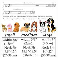 Cute Floral Dog Collars With A Little Flower Charm For Female Male Cats Puppies Small Medium Large Dogs - Navy Blue - View 12