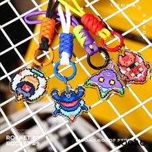 Classic Mecha Anime Series Collectible Merchandise - Asuka/Ayanami/Shinji/Kaworu/ Unit-01 Popular Character Themed Metal Keychain Pendant, Detailed Engraved Badge, Accessory For Backpack, Keyring, Phone Strap, Anime Gifts - Multicolor - View 2