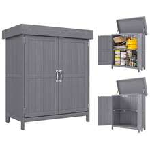 Outdoor Storage Box, Cabinet, And Shelf - 灰色 - 查看 11