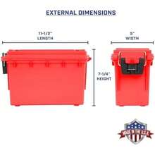 Sheffield 12634 - Caja de Campo, Color Blanco ártico(Rojo - Sólido) - Multicolor - Ver 2