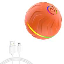 Gravity Intelligent Rolling Ball, Intelligent Electric Pet Toy, USB Charging, Multiple Colors To Choose From, Large Interactive Dog Toy, Colorful Striped Design, Sturdy And Durable, Can Be Charged Through USB, Made Of Durable Thermoplastic Rubber, Can Entertain Pets For Hours, Dog Ball Toy, Pet Toy Design, Pet Charging Toy. - Multicolor - View 14
