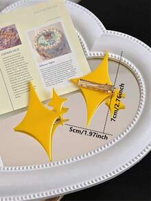 1个可爱甜美的六只小熊鳄鱼发夹/条形码发夹/果冻发卡，米老鼠耳朵发带头巾发箍吸汗带，秋冬季女士度假装扮优雅围巾头巾 - 彩色 - 查看 9