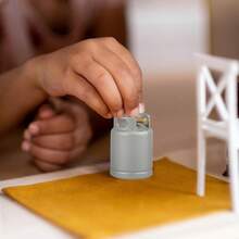 YARNOW Tanque De Gas Miniatura, AleacióN Plateada, Casa De MuñEcas Accesorios De Cocina En Miniatura Modelo, 2.1 x 3 - Plata - Ver 9