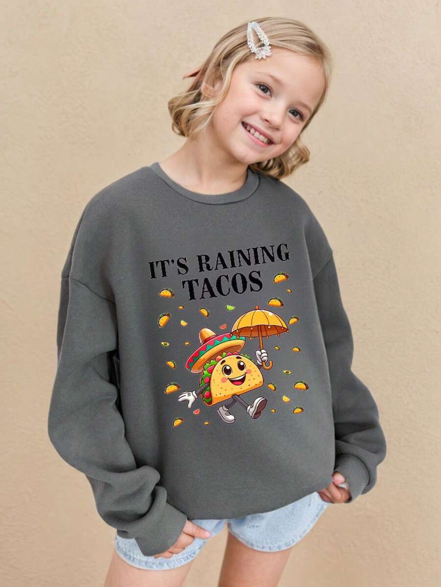Dieses einfarbige Sweatshirt mit Rundhalsausschnitt für Jungen besticht durch einen lustigen Cartoon-Print. Das lässige und vielseitige Sweatshirt hat überschnittene Schultern und ist aus dickem, warmem Fleece gefertigt – ideal für Herbst und Winter. Die langen Ärmel sind für zusätzlichen Tragekomfort mit Baumwolle gefüttert.