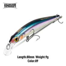 Kingdom Kingart Sinking Minnow Fishing Lures 6g 9g 14g 18.6g Jerkbaits With Center Of Gravity Transfer System Wobblers Hard Baits For Freshwater And Saltwater Sea Bass - Multicolor - View 47