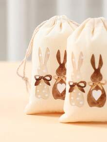 6 Pezzi Sacchetti Portaregali con Cordoncino a Tema Coniglietto di Pasqua, Sacchetti Regalo con Disegno di Coniglio, Sacchetti Festa Caccia alle Uova di Pasqua, Decorazioni Giorno di Pasqua Felice, Decorazioni Coniglietto di Pasqua, Regalo di Pasqua, Perfetto per Caramelle e Premi Caccia alle Uova, Decorazioni Primaverili, Organizzazione e Conservazione - Multicolore - Visualizzare 7