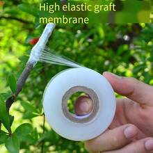 2 Rolls 460M Stretch Wrap Tape - Multipurpose Packaging Material, Suitable For Bottles, Jars, Eyelash & Eyebrow Tattoos, Gardening Grafting, Plant Repair - Durable, Easy To Use, No Battery Required, Bottle Sealing Tape, Grafting Tape, Plant Repair Tape, Multipurpose Tape, Easy To Use Tape, No Battery Needed - White - View 1