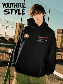 Hoodie, Vintage F1 Racing Sweatshirt, Retro  Graphic Hoodie, Gift For  Fans - màu đen - Xem 3