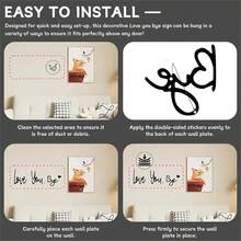 5-Piece "Love You Bye" Door Sign Set, Vintage Bohemian Style Wall Art, Heart-Themed Decoration Of Love And Warmth, Perfect For Hallways, Entryways, Courtyards, Ideal Home Gift, A Thoughtful Choice For Family And Friends (Cardboard Packaging, Damage-Resistant)