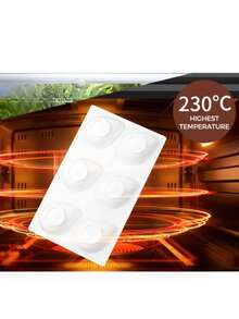 1个6孔芒果慕斯蛋糕硅胶模具，冰淇淋、冰块、水果烘焙模具，耐用且柔韧的蛋糕模具，适用于家庭聚会甜点，DIY烘焙厨房工具和配件 - 白色 - 查看 7