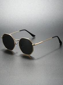 1件男士个性化精致金属几何时尚饰品，适合锐舞派对、街头摄影、热带海滩度假等场合。 - 金色 - 查看 1