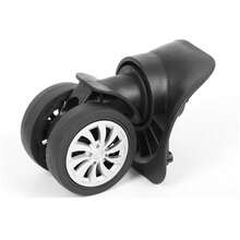 4Pcs Universal Luggage Wheel Replacement Set Heavy Duty Suitcase Carrier Wheels - Black - View 7