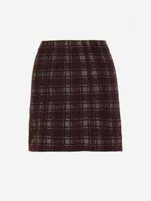 Viscose Skirt Decorated With Buttons And Metallic Thread