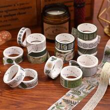 18 Rolls Washi Tape Set Crafts And Journaling Vintage Floral Tape Scrapbooking Supplies Washi Tape Journaling Decorative Tape Crafts - Botany Imprint - View 5