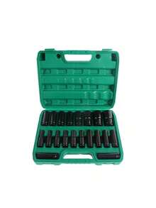 8-32mm Metric Socket Set (20pcs) - 1/2-Inch Drive Cr-V Steel For  Wrench - Black - View 8