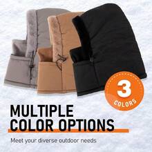 Balaclava Fleece Ski Mask For Men Women With Face Cover Water Repellent Windproof For Extreme Cold Weather Skiing Motorcycle - Brown - View 6