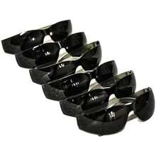 EyePRO - Paquete de 12 anteojos de , anteojos de , resistente a los arañazos, impactos y balísticas(Lentes ahumados, paquete de 6) - Multicolor - Ver 1