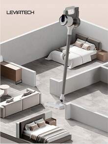 LEVIATECH 这款有线/无线多功能吸尘器吸力强劲，电池续航时间长，支持USB充电，轻巧静音，适用于宠物毛发、地毯、硬地板和汽车清洁，配备LED照明灯、除螨功能和拖地功能。