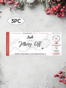 1/3pcs Personalised Birthday Scratch To Reveal Voucher, Special Birthday Surprise Scratch Card, 30th, 40th, 50th, 60th,70th,80th Birthday Gift,Customizable Scratch Card / Pregnancy Announcement / Marriage Announcement / Marriage Proposal - Multicolor - View 21