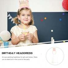 INOOMP Diadema Velo de Tul Beige para Cumpleaños y Fiestas Infantiles Tocado Princesa Tela Suave y Diseño Compacto Cinta Pelo Adecuado para Niñas y Eventos ObsequiosConveniente y duradero,Los favoritos de los niños - Beis - Ver 7