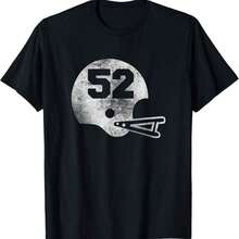 Vintage Football Shirt Number 52 Player Number Jersey - 黑色 - 查看 6