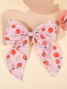 1pc Multi-Color Plaid Bow Decor Large Satin Snap Hair Clip For Women, Claw Clips, Hair Slide, Hair Barrettes For Valentine's Day Valentine's Day Accessories Gift