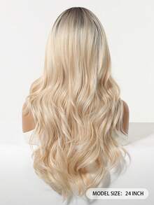 Tóc giả dài 24 inch gợn sóng có mái, chân tóc sẫm màu, màu nâu cho phụ nữ, tóc ombre nâu với tóc giả màu vàng, tóc giả tổng hợp chịu nhiệt cho tiệc tùng hàng ngày, tóc giả cosplay, quà tặng cho bạn gái, trang phục dự tiệc, trang phục hàng ngày cho lễ hội âm nhạc, tóc giả nhiều màu sắc, hoàn hảo cho trang phục du lịch hàng ngày cho lễ hội Halloween và Giáng sinh, lễ hội âm nhạc Carnival năm mới, quà tặng cho bạn gái, quà tặng tốt nghiệp mùa hè, quà tặng làm sẵn, quà tặng Halloween Giáng sinh - Tóc vàng ombre - Xem 6