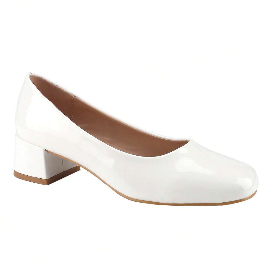 Business Casual    Microfiber Leather    Plain / Plain Toe    Office    All Seasons - trắng - Xem 1