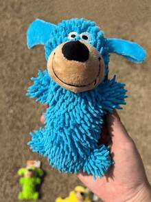 嚎叫狗玩具，拖把玩具，摇晃发声，蓝色自娱自乐玩具，耐啃咬清洁牙齿吠叫宠物用品 - 彩色 - 查看 6