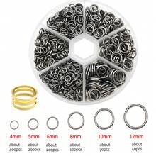 1010pcs Best Seller Iron Jump Rings & Open Rings Set (Boxed), Essential DIY Jewelry Findings For Craft Making.