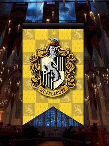 Harry Potter 1 lá cờ trang trí tường sân vườn, cờ đuôi én cổ điển sáng tạo của các nhà Gryffindor, Slytherin, Hufflepuff, Ravenclaw, trang trí tường theo chủ đề thế giới phù thủy, đồ trang trí sân vườn, trang trí tiệc lễ hội, biểu ngữ lễ hội, trang trí phòng [Được cấp phép chính thức] - Nhiều màu - Xem 6