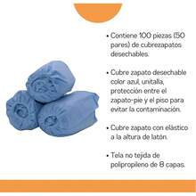 Kit de Cubrezapatos (50 Pares) Desechables para Bota Quirúrgica y Zapatos.Accesorios Desechables para Consultorio - 1 - Ver 5