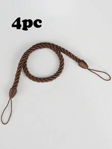 1pc/2pcs/4pcs Polyester Braided Rope Curtain Tie Backs, Multi-Color & Size Options, Suitable For Curtain Fixing And Decoration - Multicolor - View 34