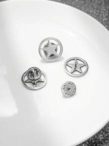 1 件闪电男士胸针 - 多功能不锈钢翻领别针，独特的个性化设计，男士夹克/衬衫领夹配件，时尚商务配件，送给男朋友/丈夫、复活节、父亲节和毕业典礼的完美生日礼物 - 彩色 - 查看 9